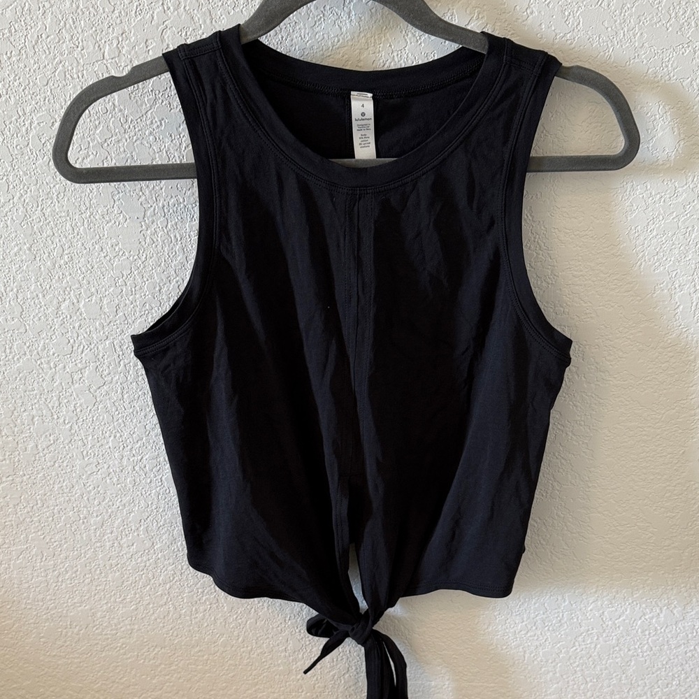 Lululemon Black Tie Tank Top